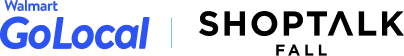 Walmart GoLocal logo with Parcel Forum '24 logo